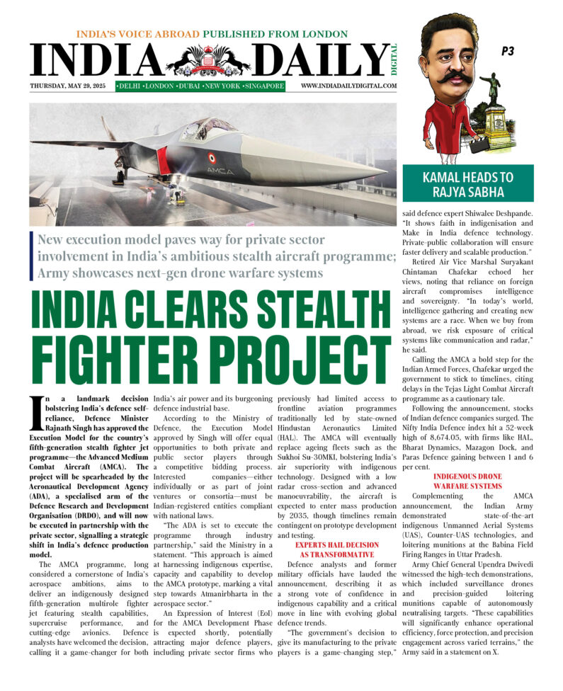 INDIA DD – MAY 29, 2025