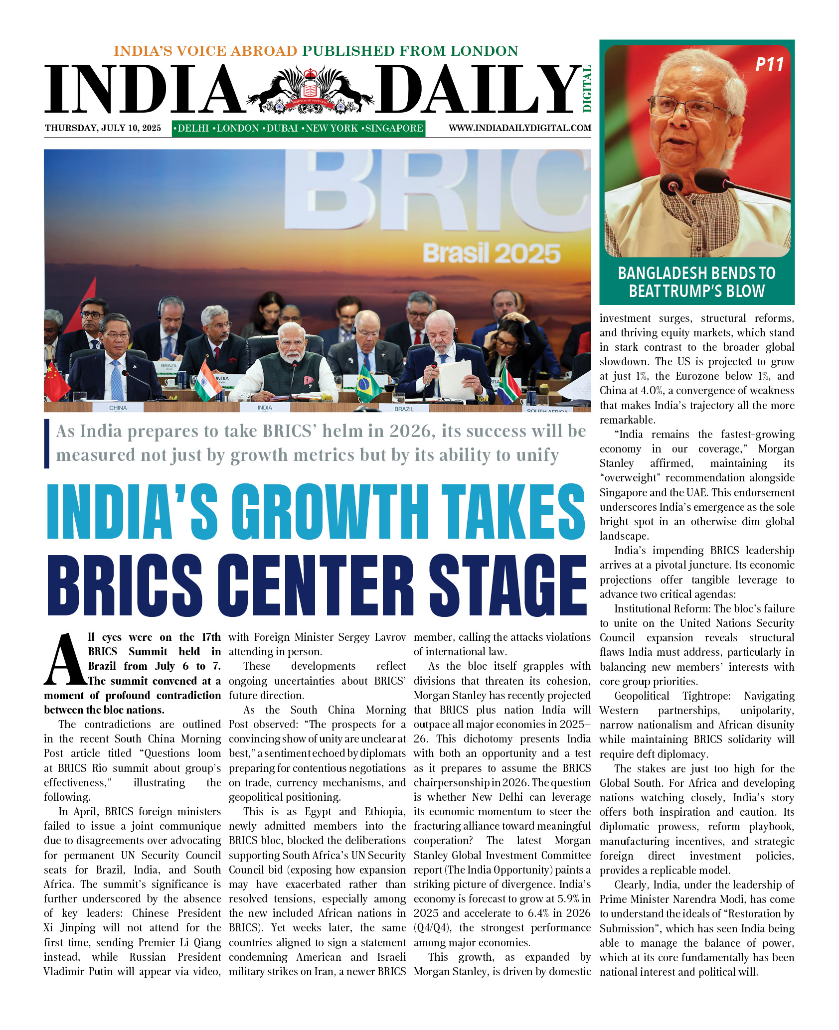 INDIA DD – JULY 10, 2025