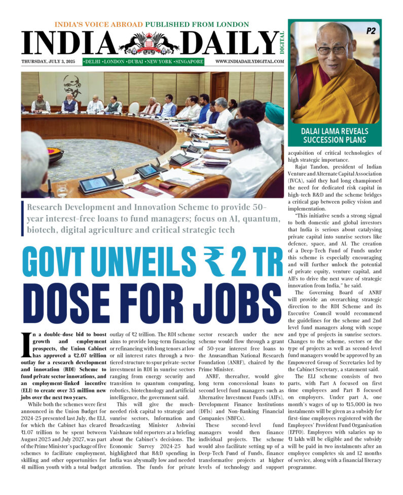 INDIA DD – JULY 3, 2025