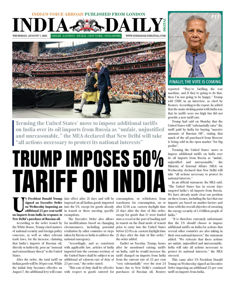 INDIA DD – AUG 7, 2025