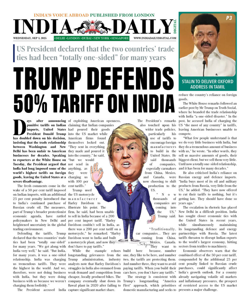 INDIA DD – SEP 3, 2025
