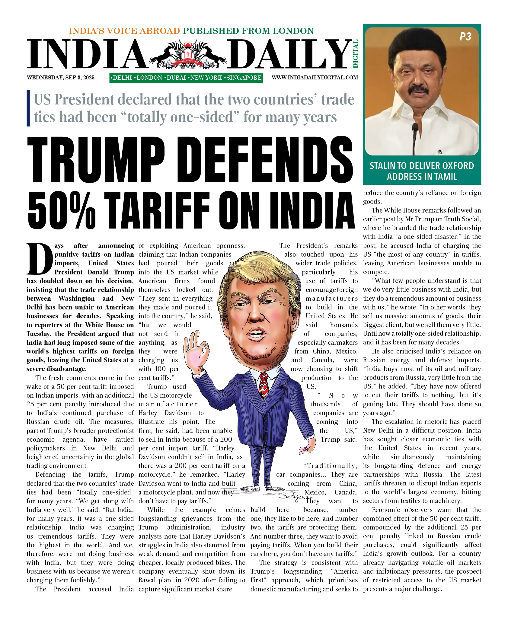 INDIA DD – SEP 3, 2025