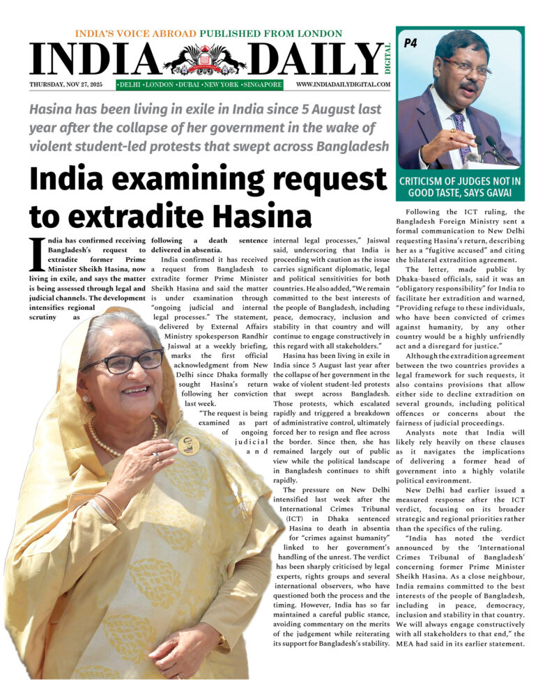 INDIA DD – NOV 27, 2025