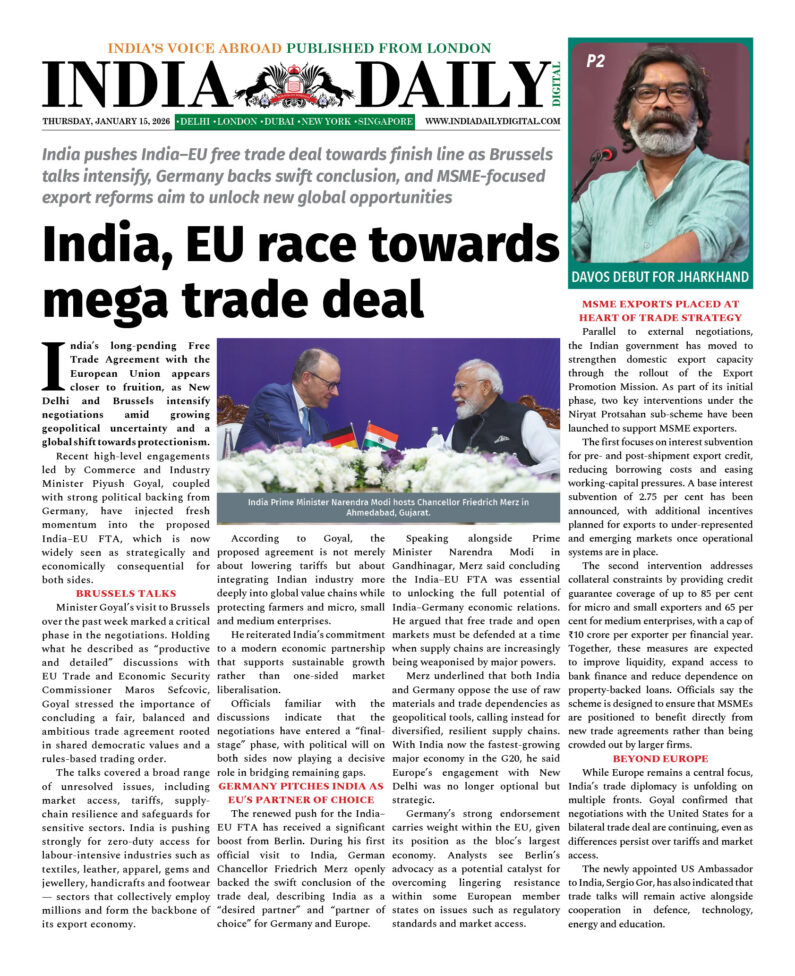 INDIA DD – JAN 15, 2026
