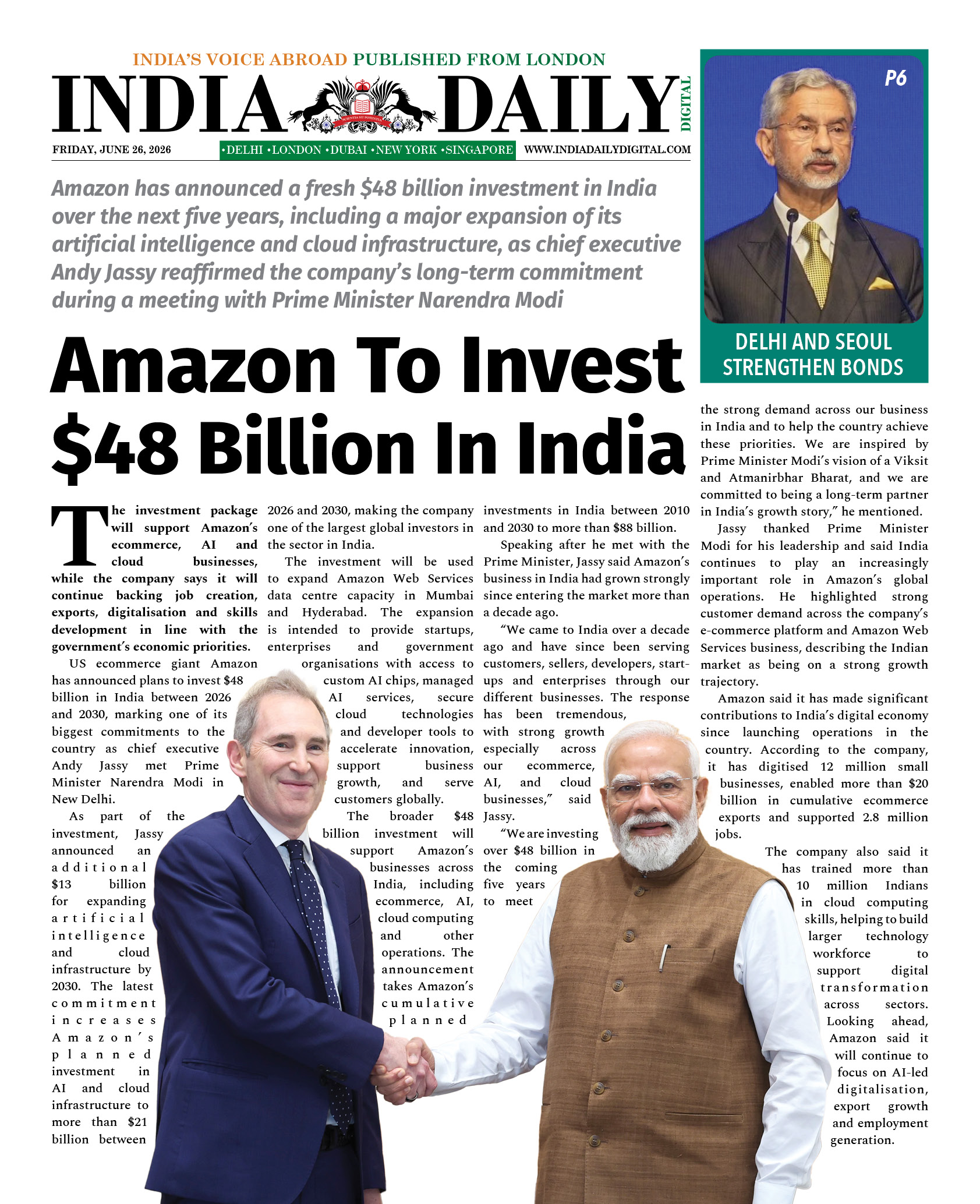 INDIA DD – JUNE 26, 2026